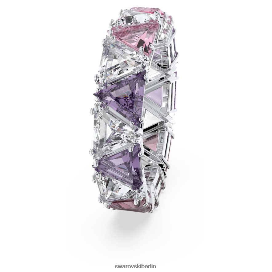 Swarovski ortyx Cocktailring Dreiecksschliff, lila, rhodiniert Schmuck HLT4481058
