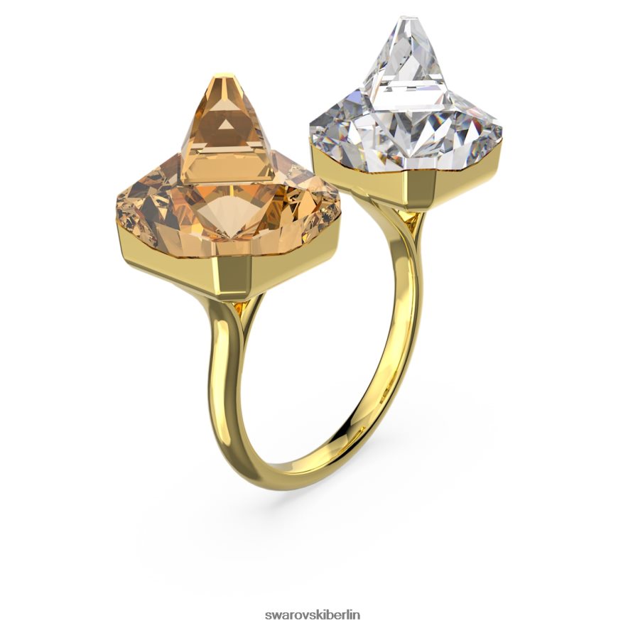 Swarovski ortyx offener Ring Pyramidenschliff, gelb, vergoldet Schmuck HLT4481065
