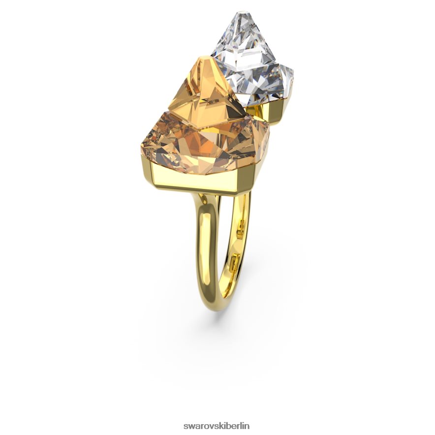 Swarovski ortyx offener Ring Pyramidenschliff, gelb, vergoldet Schmuck HLT4481065