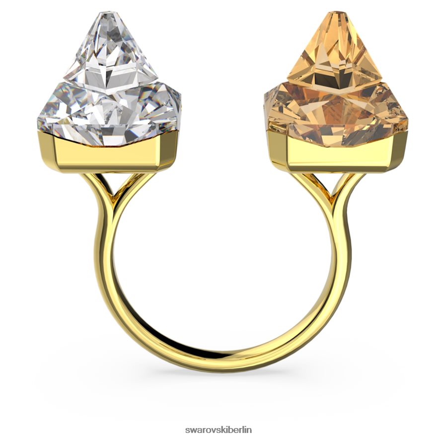 Swarovski ortyx offener Ring Pyramidenschliff, gelb, vergoldet Schmuck HLT4481065