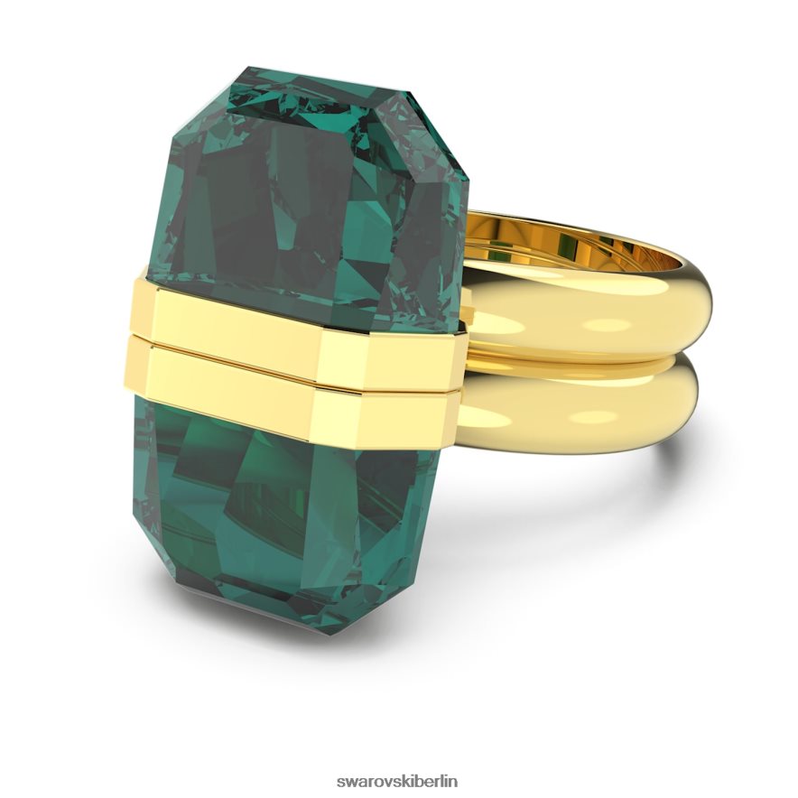 Swarovski transparenter Ring Magnetverschluss, grün, vergoldet Schmuck HLT4481038