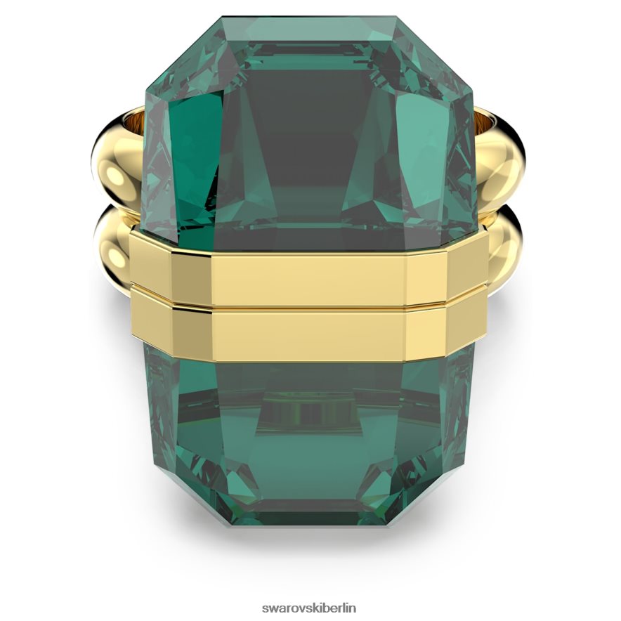 Swarovski transparenter Ring Magnetverschluss, grün, vergoldet Schmuck HLT4481038