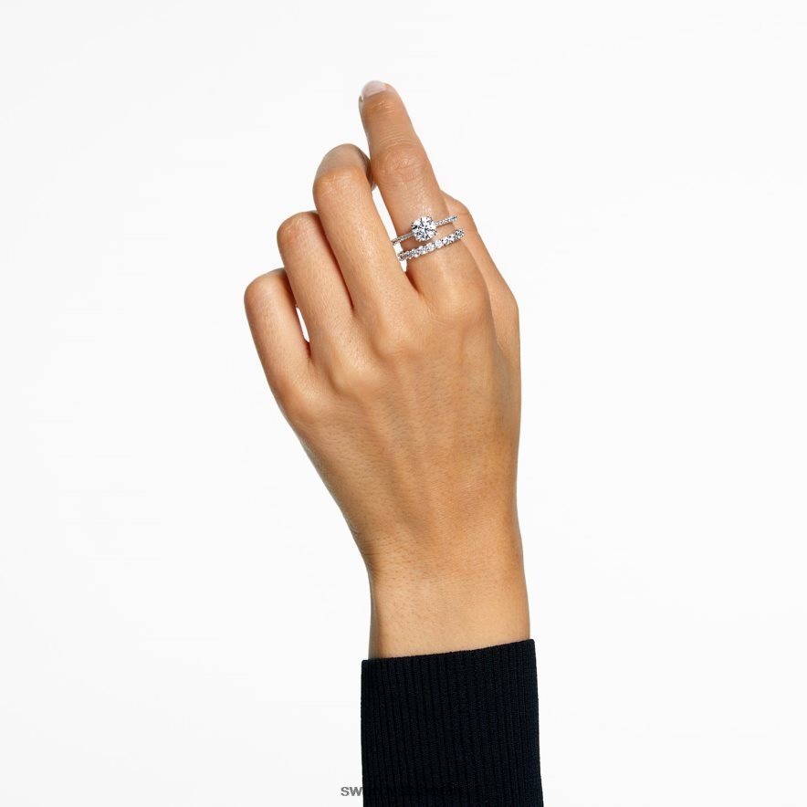 Swarovski Constella-Ring Prinzessschliff, weiß, rhodiniert Schmuck HLT448384