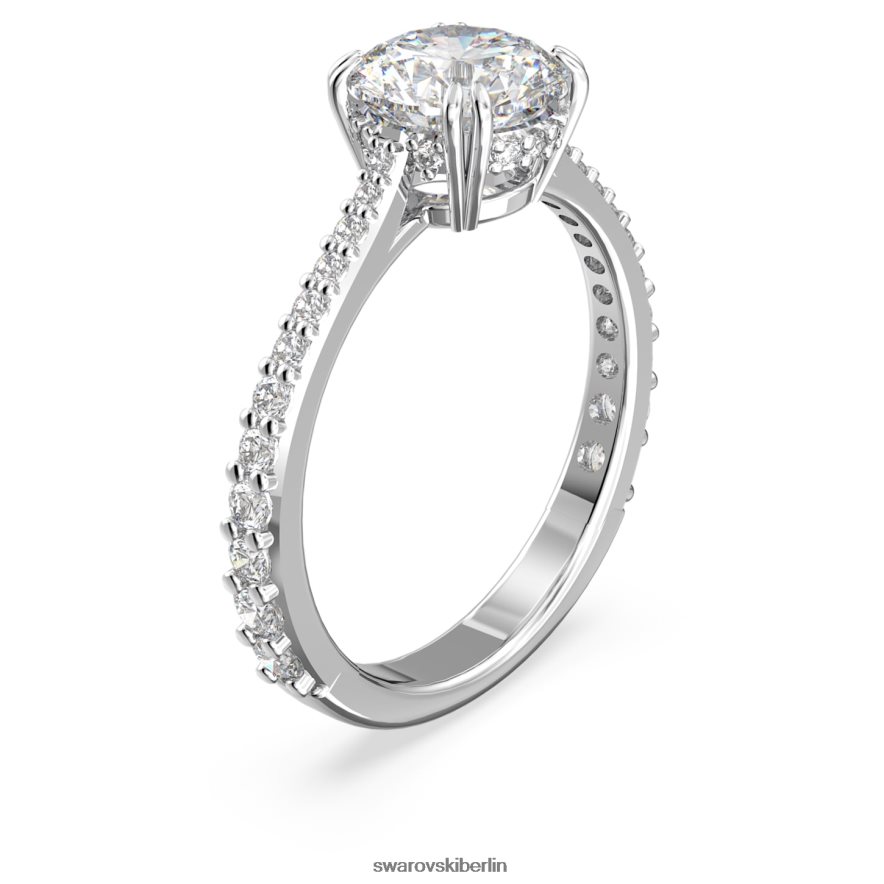 Swarovski Constella-Ring Prinzessschliff, weiß, rhodiniert Schmuck HLT448384