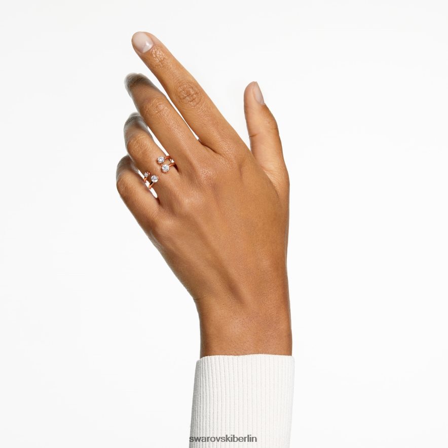 Swarovski Constella-Ring Rundschliff, weiß, rosévergoldet Schmuck HLT448380