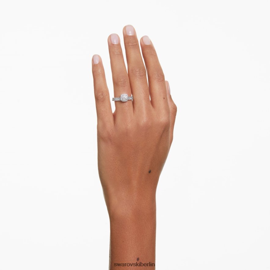 Swarovski Signaturring 14 Karat Weißgold Schmuck HLT448988