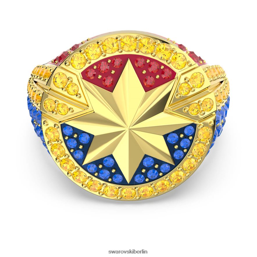 Swarovski Marvel Captain Marvel Ring mehrfarbig, vergoldet Schmuck HLT4481089