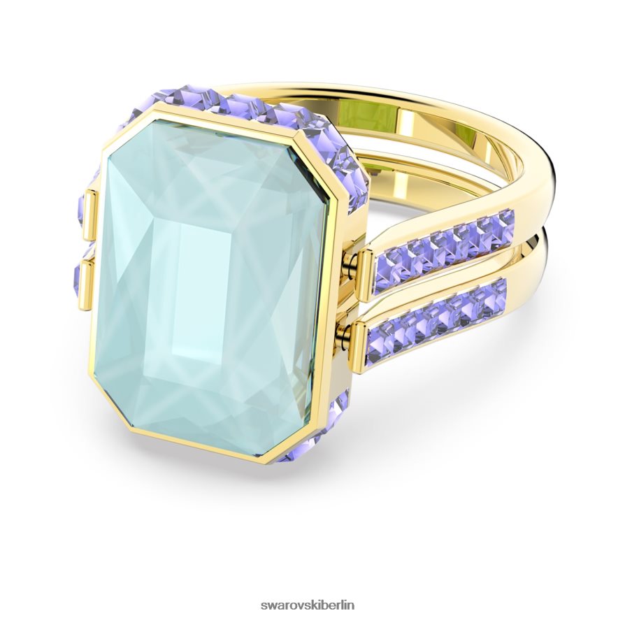 Swarovski Orbita-Ring Achteckschliff, mehrfarbig, vergoldet Schmuck HLT4481083