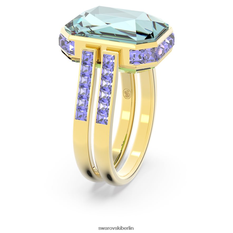 Swarovski Orbita-Ring Achteckschliff, mehrfarbig, vergoldet Schmuck HLT4481083