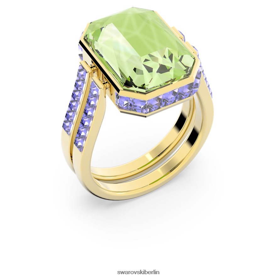 Swarovski Orbita-Ring Achteckschliff, mehrfarbig, vergoldet Schmuck HLT4481083