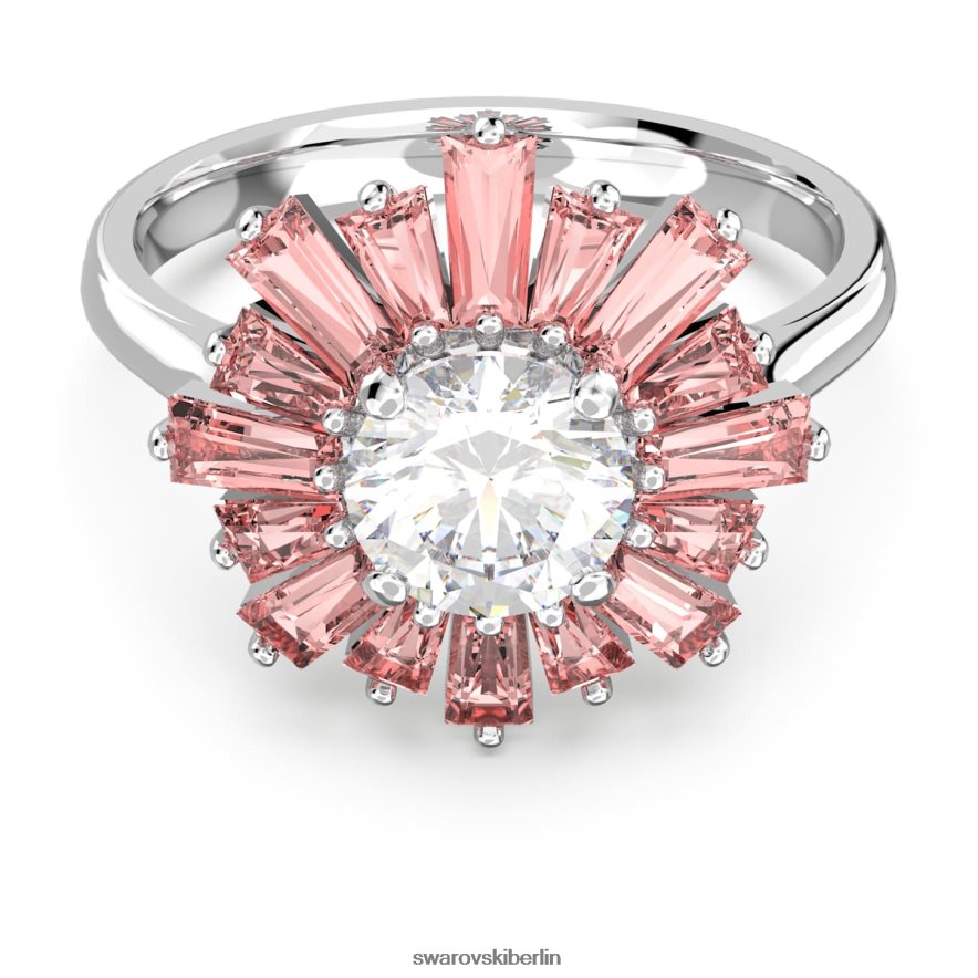 Swarovski Sonnenschein-Ring Mischschliffe, Sonne, Rosa, rhodiniert Schmuck HLT4481096