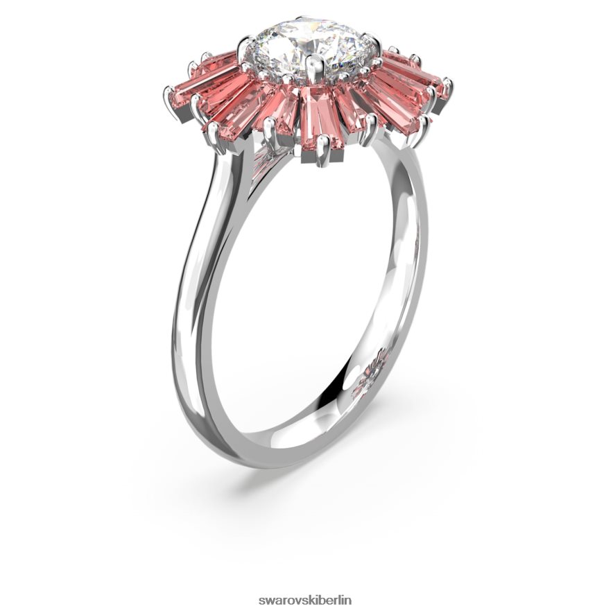 Swarovski Sonnenschein-Ring Mischschliffe, Sonne, Rosa, rhodiniert Schmuck HLT4481096