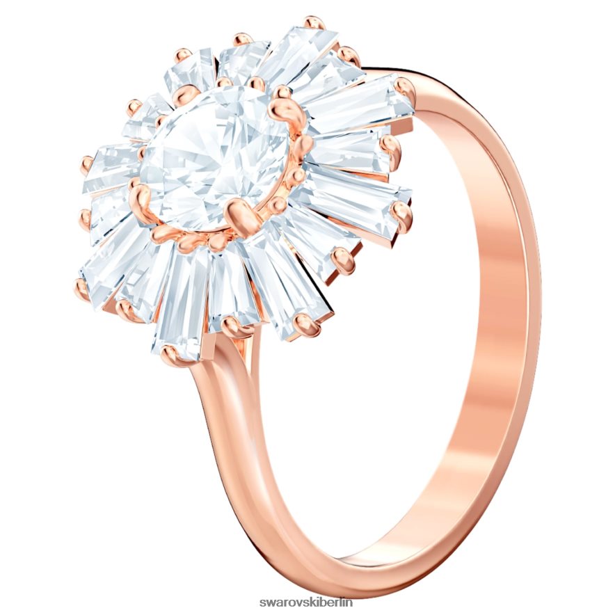 Swarovski Sonnenschein-Ring Mischschliffe, Sonne, Weiß, rosévergoldet Schmuck HLT4481082