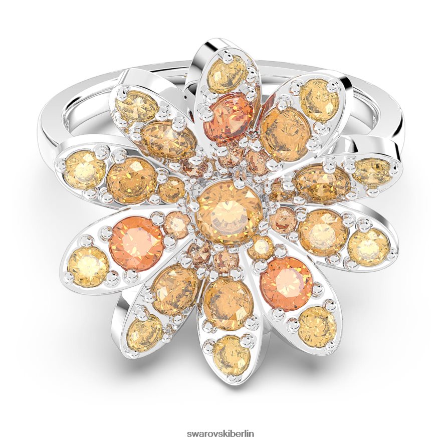 Swarovski ewiger Blumenring Blume, mehrfarbig, rhodiniert Schmuck HLT4481098