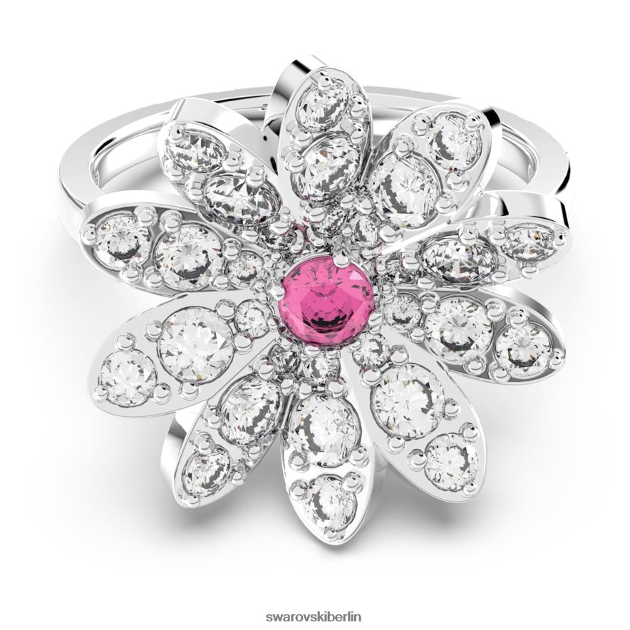 Swarovski ewiger Blumenring Blume, rosa, Metallmix-Finish Schmuck HLT4481097