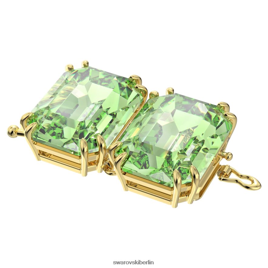 Swarovski Millenium-Extender Achteckschliff, grün, vergoldet Schmuck HLT4481118