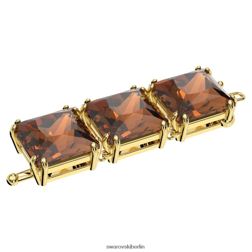 Swarovski Millenium-Extender quadratisch geschnitten, braun, vergoldet Schmuck HLT4481130