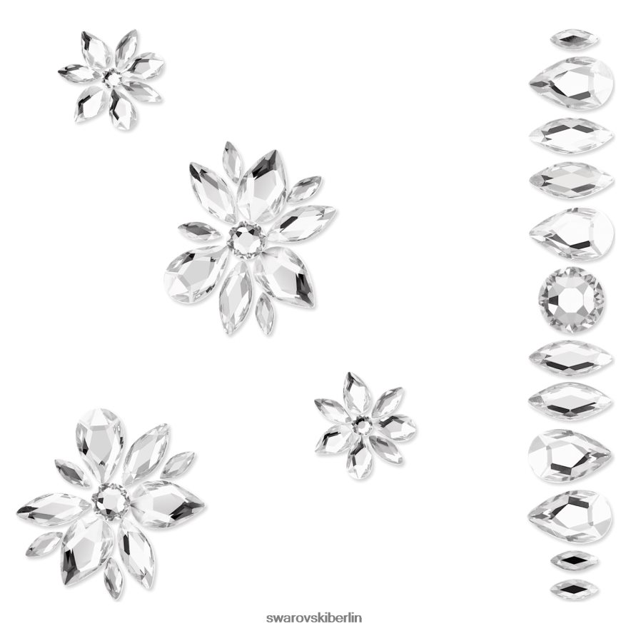Swarovski Körperschmuckset Mischschnitte, weiß Schmuck HLT4481489