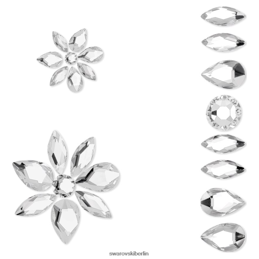Swarovski Körperschmuckset Mischschnitte, weiß Schmuck HLT4481490