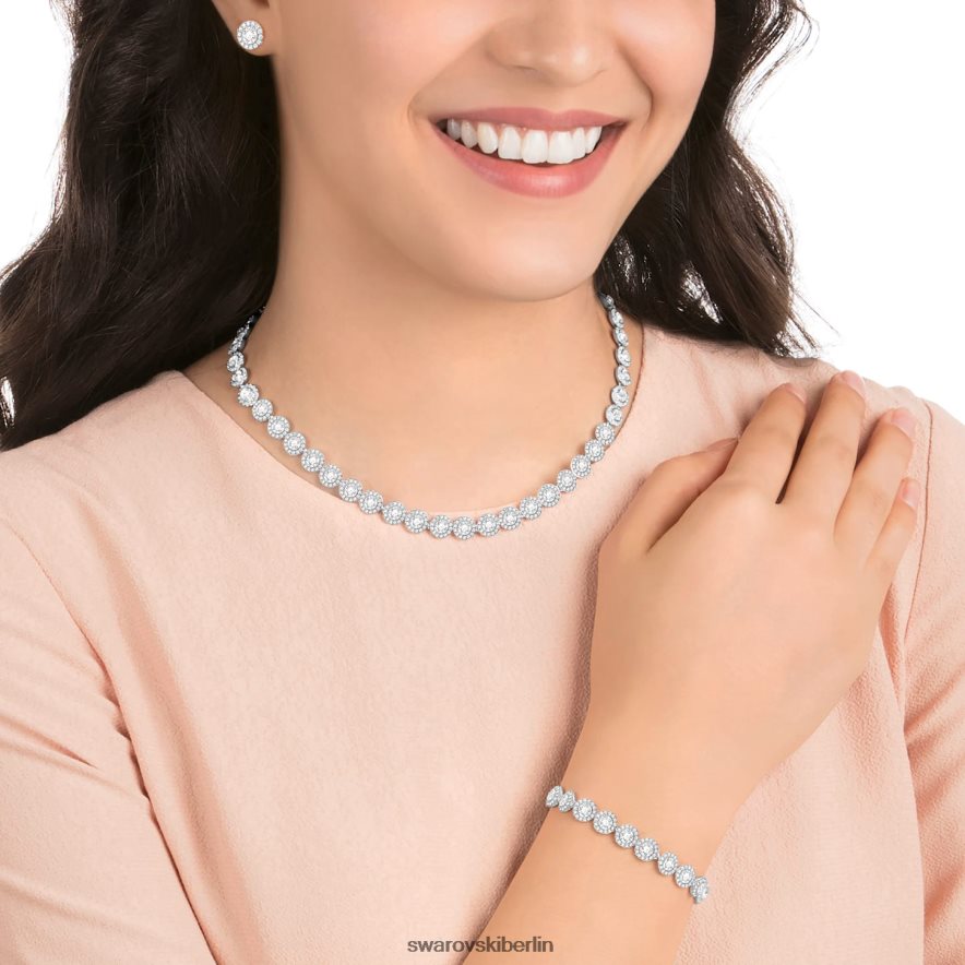 Swarovski Engelsset Rundschliff, weiß, rhodiniert Schmuck HLT448371