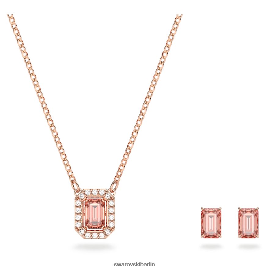 Swarovski Jahrtausende gesetzt Achteckschliff, rosa, rosévergoldet Schmuck HLT448393