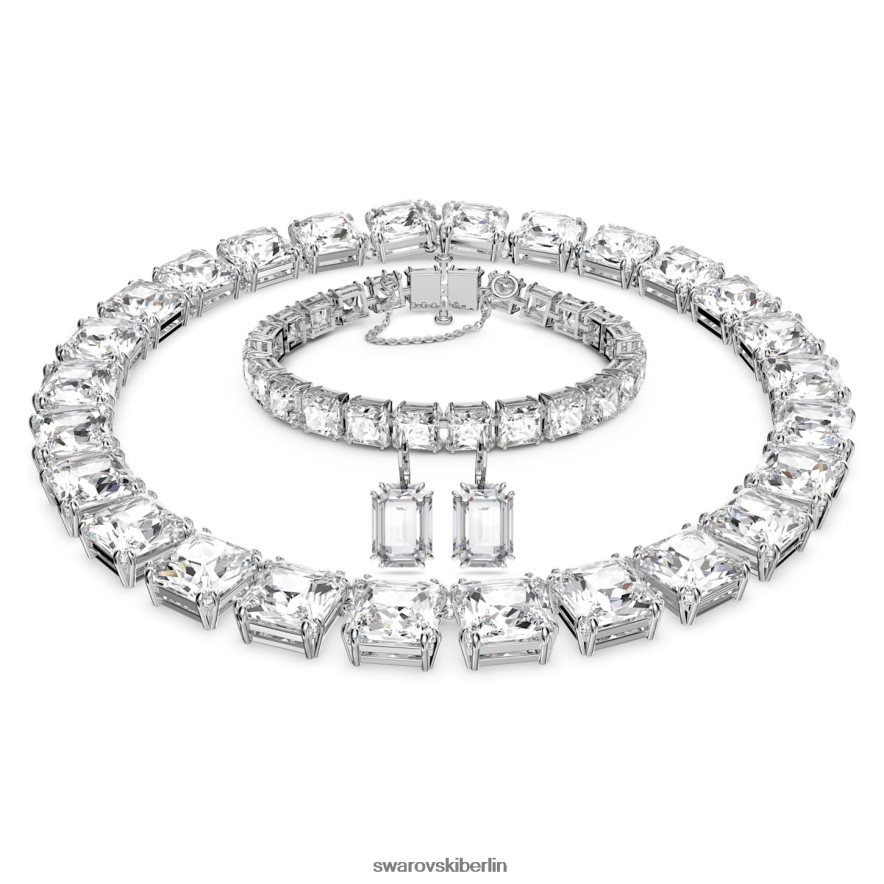 Swarovski Jahrtausende gesetzt Mischschliffe, weiß, rhodiniert Schmuck HLT448378