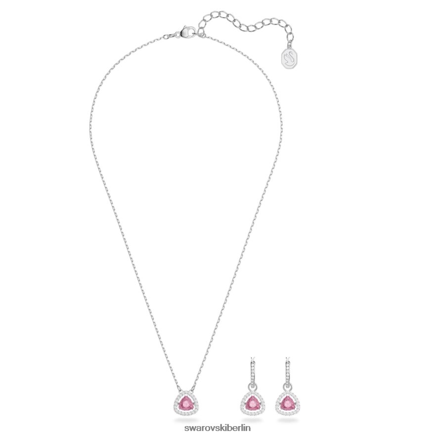 Swarovski Jahrtausende gesetzt Trilliantschliff, rosa, rhodiniert Schmuck HLT448407