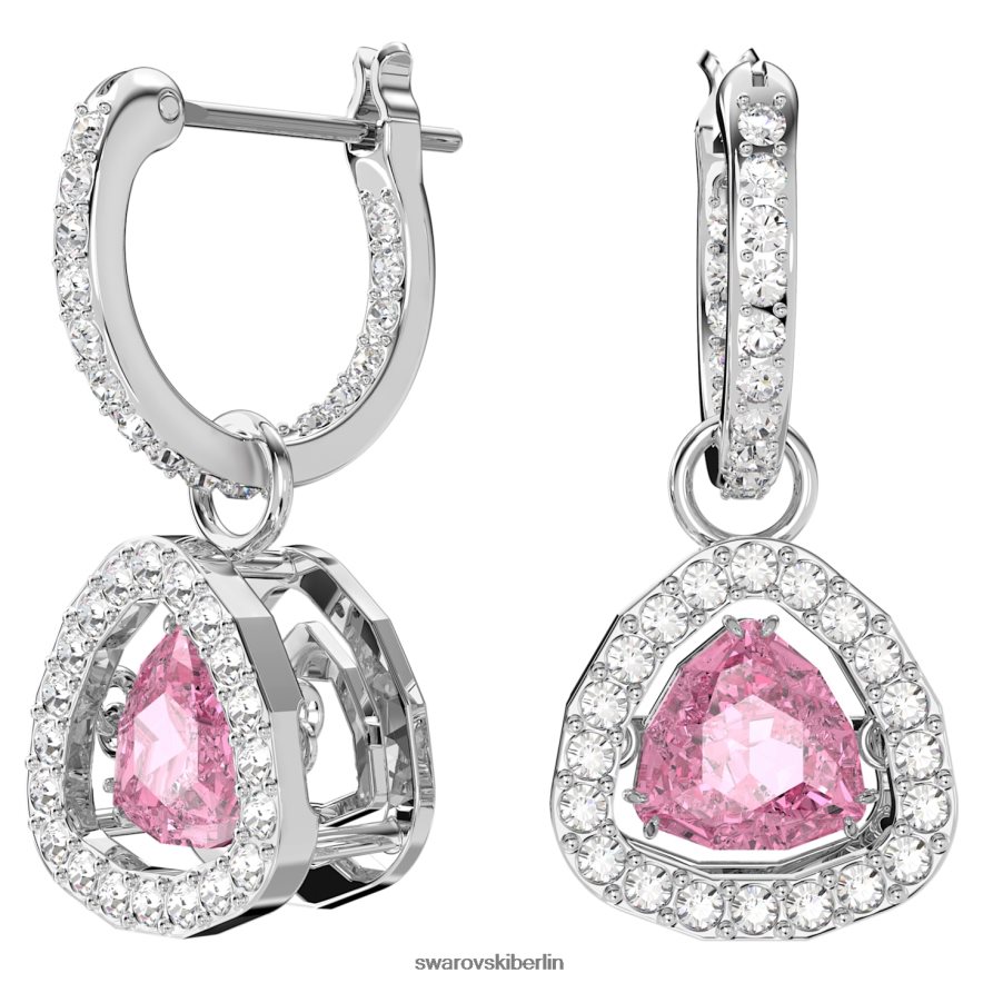 Swarovski Jahrtausende gesetzt Trilliantschliff, rosa, rhodiniert Schmuck HLT448407