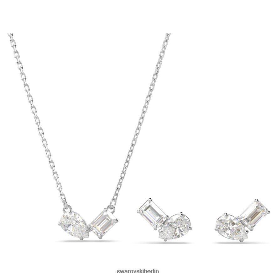 Swarovski Mesmera-Set Mischschliffe, weiß, rhodiniert Schmuck HLT448400