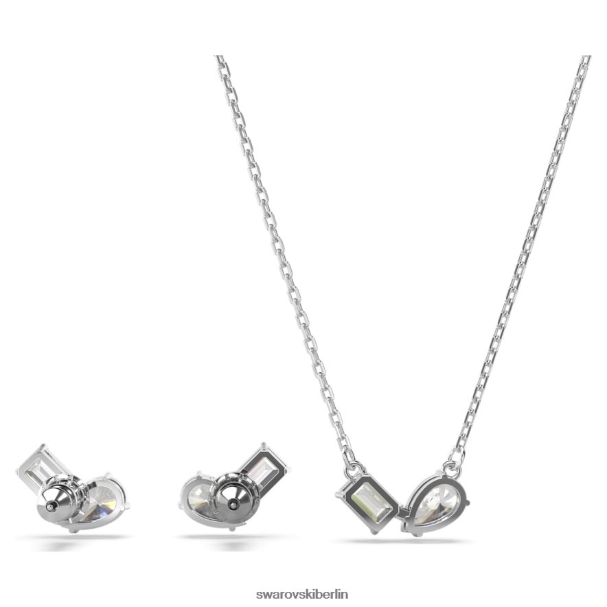 Swarovski Mesmera-Set Mischschliffe, weiß, rhodiniert Schmuck HLT448400