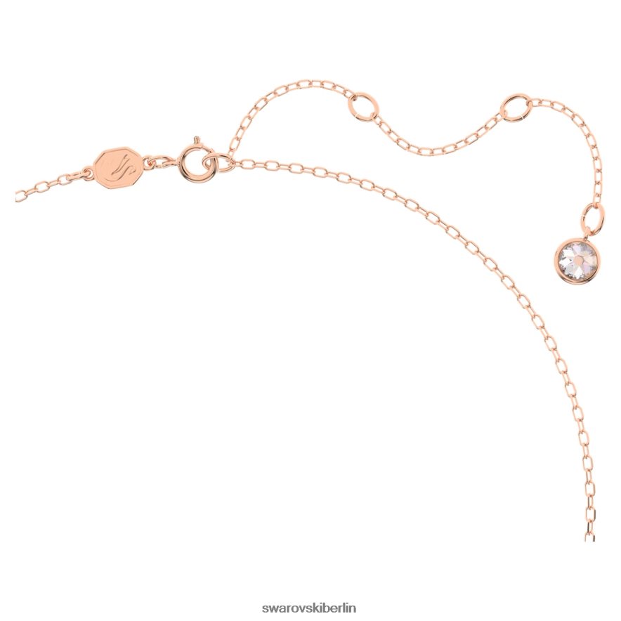 Swarovski Ortyx-Set Dreiecksschliff, weiß, rosévergoldet Schmuck HLT448387