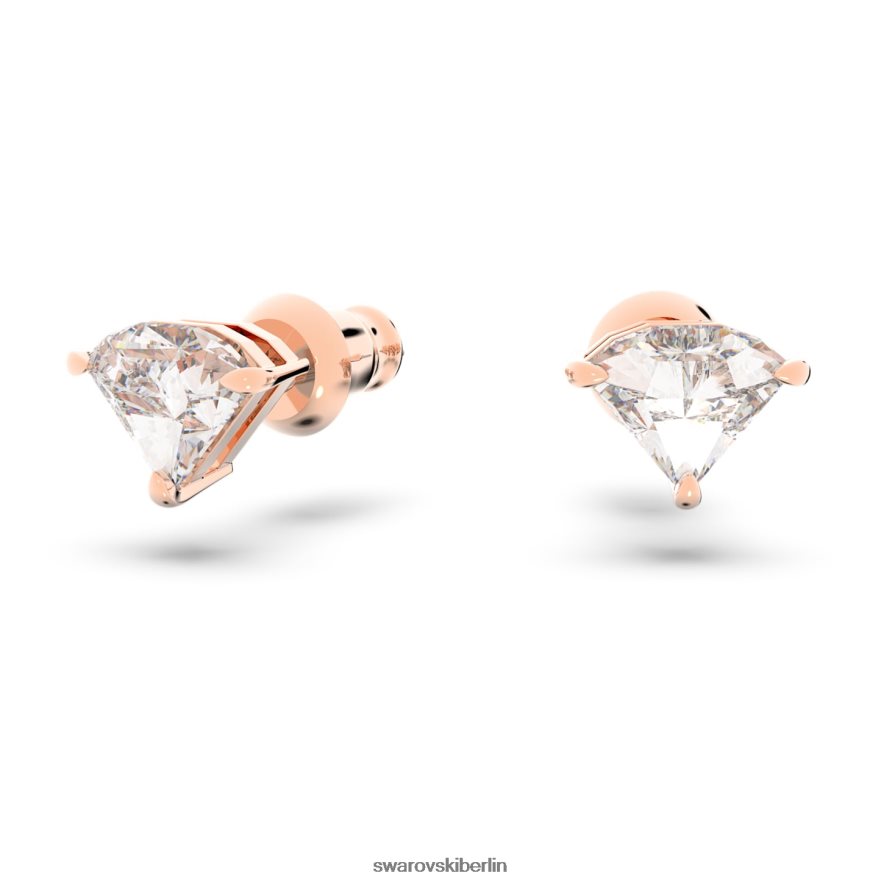 Swarovski Ortyx-Set Dreiecksschliff, weiß, rosévergoldet Schmuck HLT448387