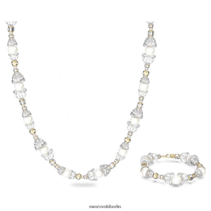 Swarovski Somnia-Set weiß, vergoldet Schmuck HLT448382