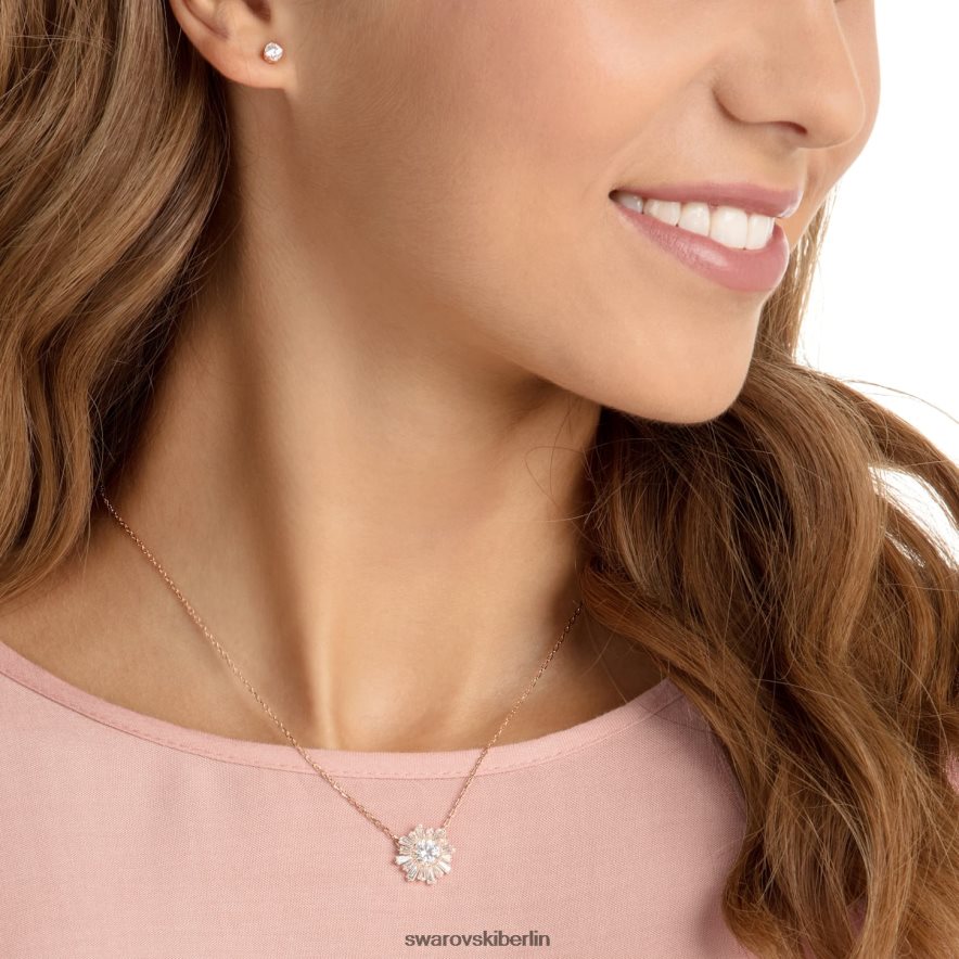 Swarovski Sonnenschein untergegangen weiß, rosévergoldet Schmuck HLT448375