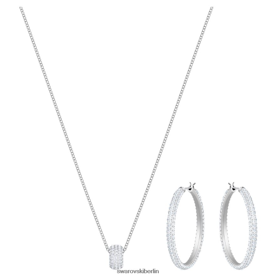 Swarovski Steinset Pavé, weiß, rhodiniert Schmuck HLT448379