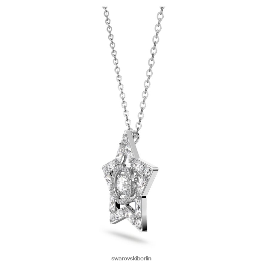 Swarovski Stella-Set Mischschliffe, Stern, weiß, rhodiniert Schmuck HLT448405
