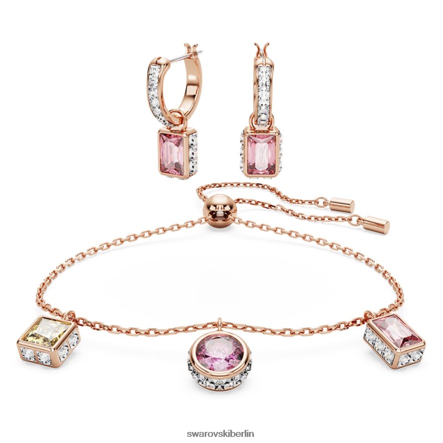 Swarovski Stilla-Set Mischschliffe, mehrfarbig, rosévergoldet Schmuck HLT448403