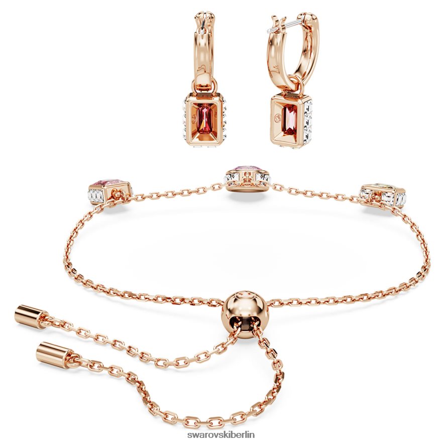 Swarovski Stilla-Set Mischschliffe, mehrfarbig, rosévergoldet Schmuck HLT448403