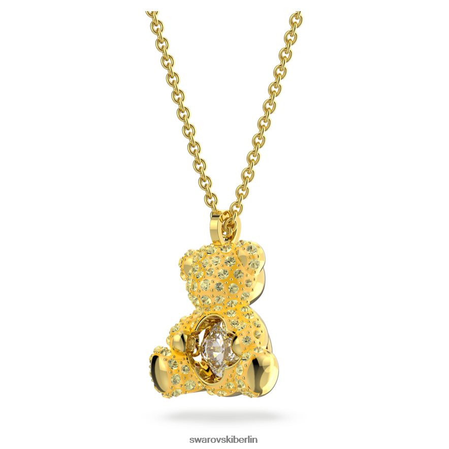 Swarovski Teddy-Set Bär, gelb, vergoldet Schmuck HLT448410