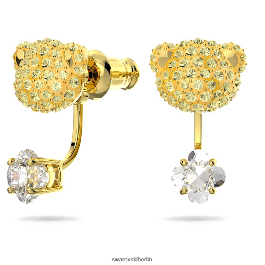 Swarovski Teddy-Set Bär, gelb, vergoldet Schmuck HLT448410