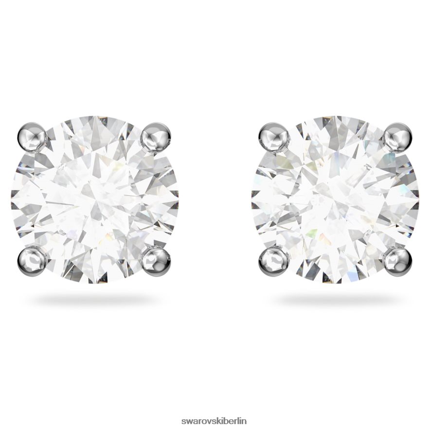 Swarovski Tennis-Deluxe-Set Rundschliff, weiß, rhodiniert Schmuck HLT448412