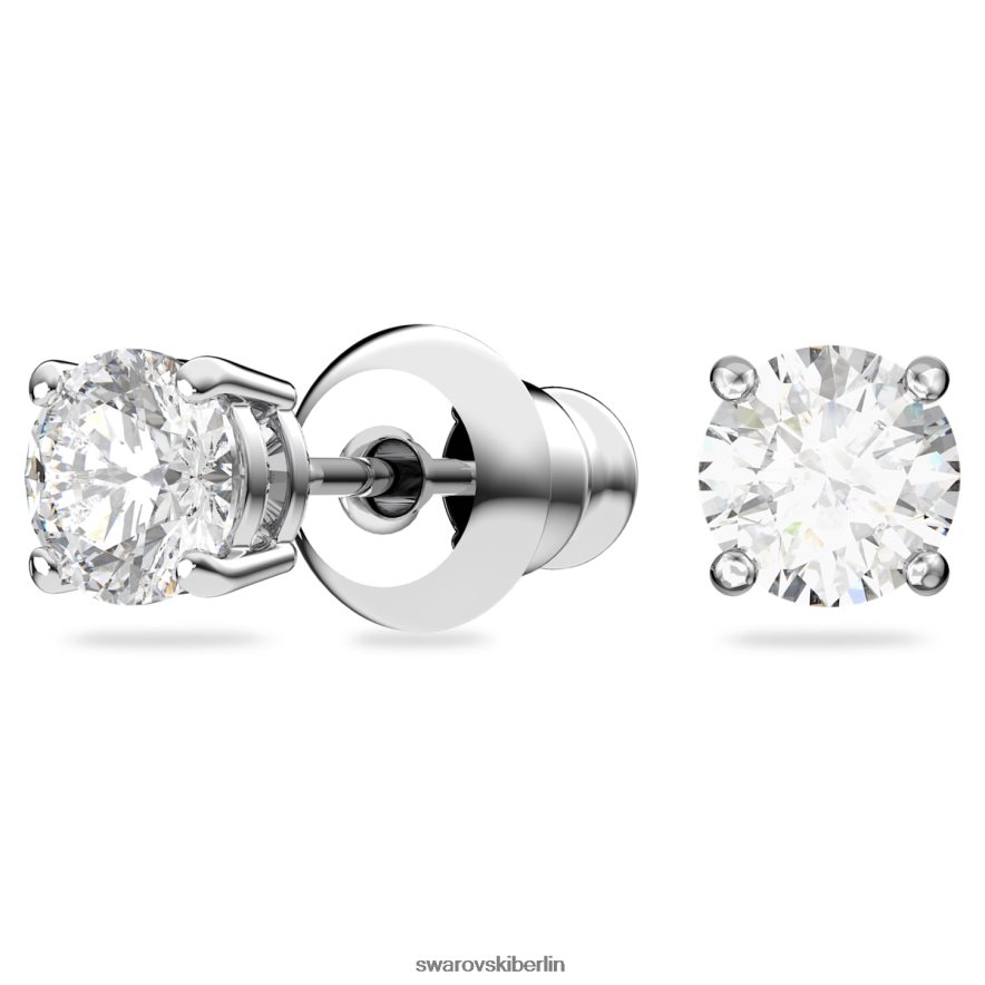 Swarovski Tennis-Deluxe-Set Rundschliff, weiß, rhodiniert Schmuck HLT448412