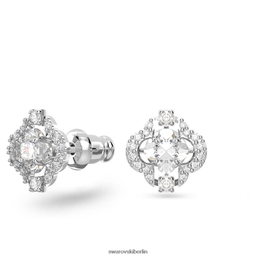 Swarovski funkelndes Tanzset Mischschliffe, Klee, weiß, rhodiniert Schmuck HLT448389