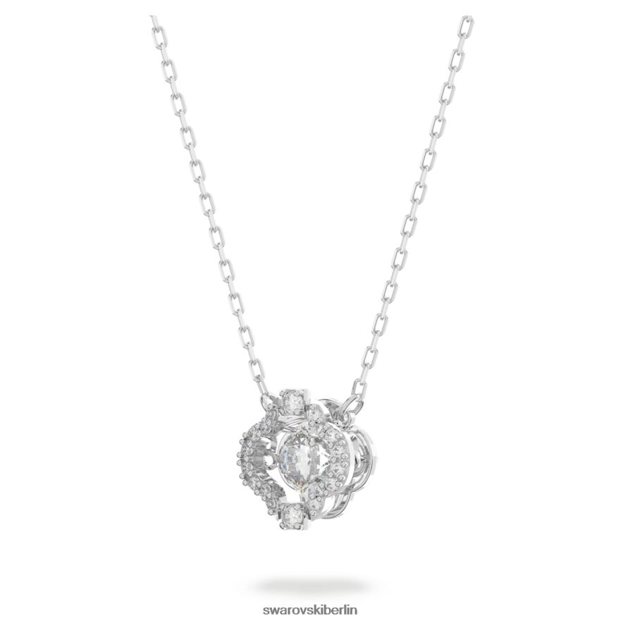Swarovski funkelndes Tanzset Mischschliffe, Klee, weiß, rhodiniert Schmuck HLT448415