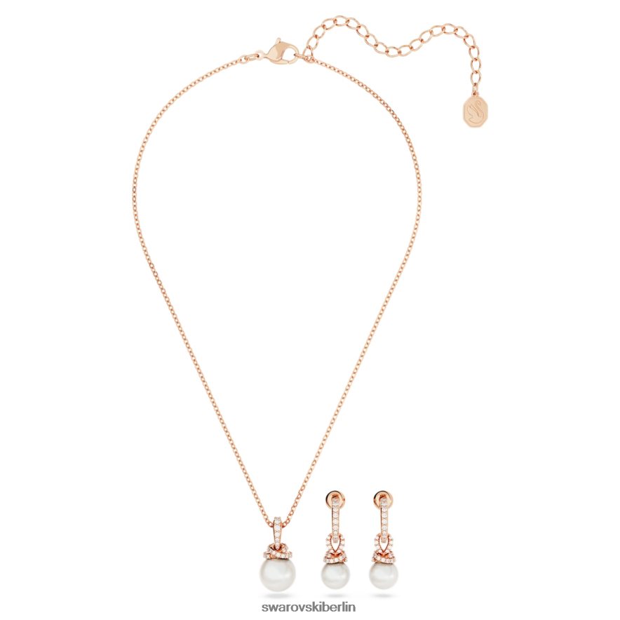 Swarovski ursprünglich eingestellt weiß, rosévergoldet Schmuck HLT448398