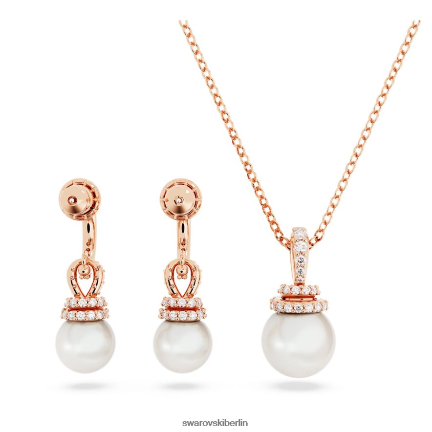 Swarovski ursprünglich eingestellt weiß, rosévergoldet Schmuck HLT448398