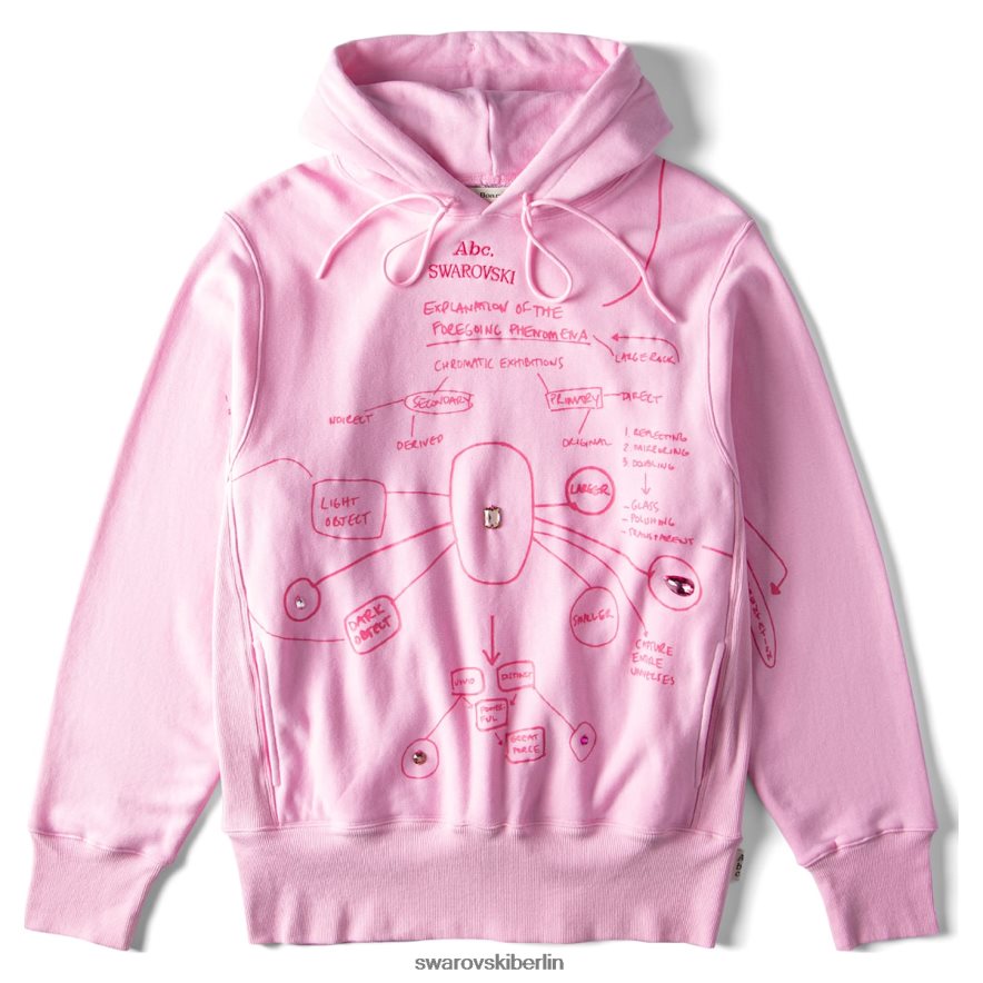 Swarovski Erklärung der oben genannten Phänomene Hoodie Rosa Kapuzenpullis HLT4481511