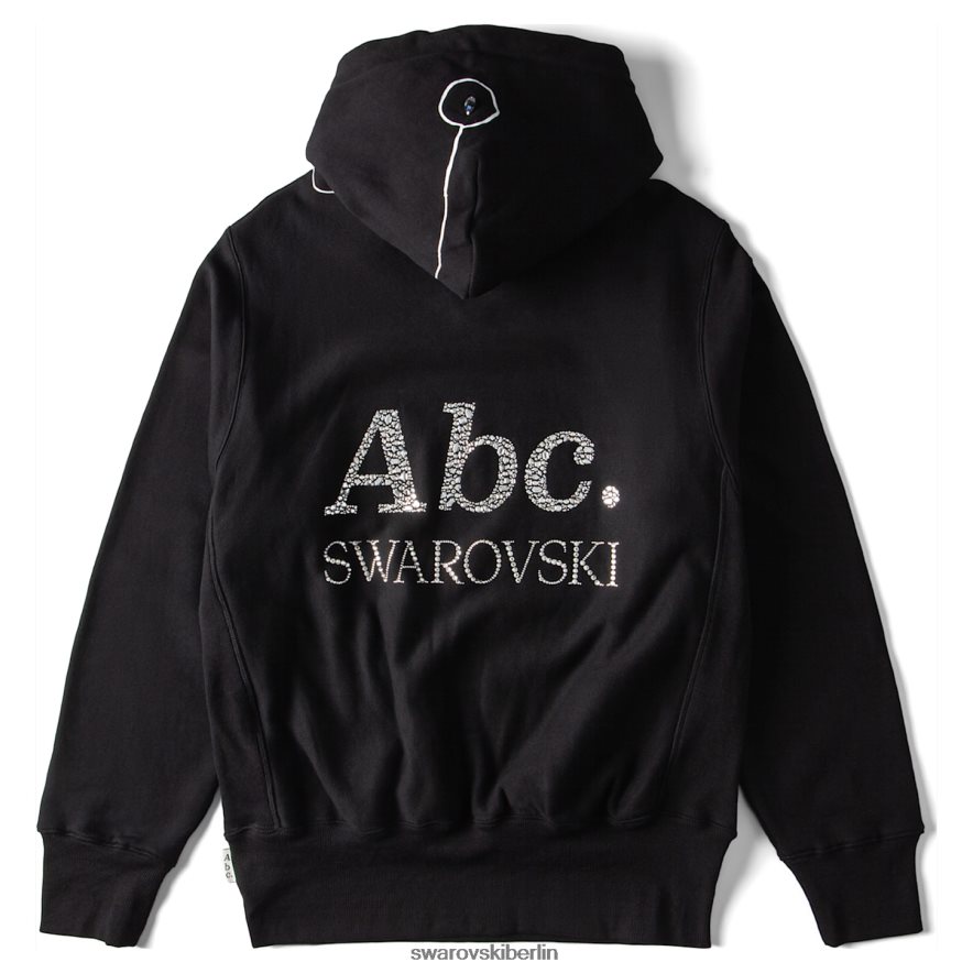 Swarovski Kapuzenpullover mit schillernden farblosen Objekten Schwarz Kapuzenpullis HLT4481509