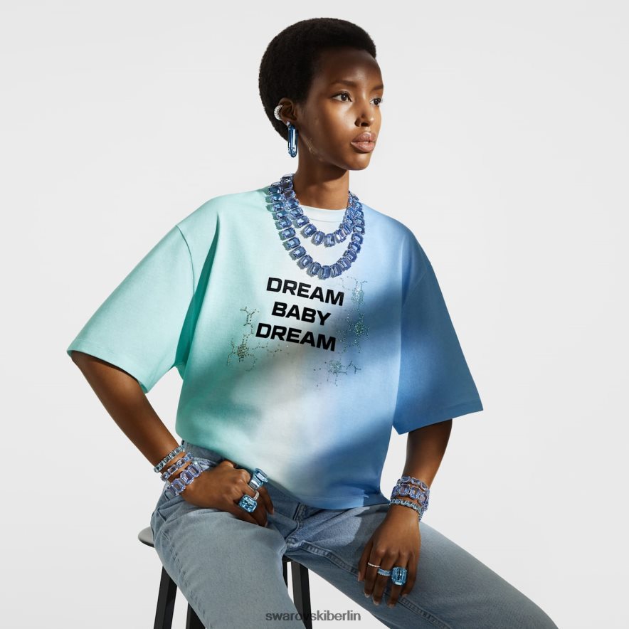 Swarovski Liberales Jugendministerium T-Shirt mit Farbverlauf, grün Kleidung HLT4481497