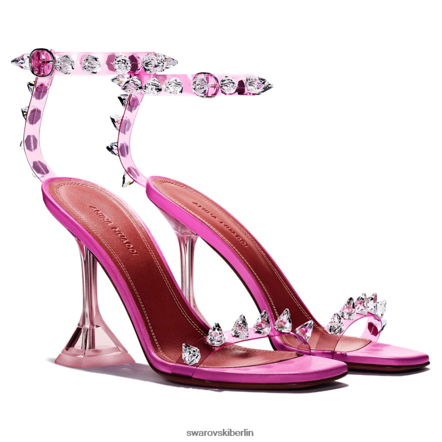 Swarovski Amina Muaddi Julia Glassandale Rosa Sandalen HLT4481518